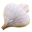 White Paper Honeycomb Hanging Decoration Birthday Wedding Fairy Party 35cm