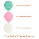 40/set Tissue Paper Flower Pom Poms Latex balloon for Wedding Party Decor