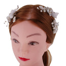 4 Pieces Wedding Party Bridal Barrettes Rhinestone Pearl Tulle Flower Twisted Wire Hairpin Hair Clips Women Hair Accessories