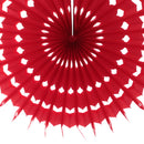 Set of 7 Pieces Paper Fan Honeycomb Lantern Hanging Garland for Birthday Wedding Decoration