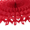 Set of 7 Pieces Paper Fan Honeycomb Lantern Hanging Garland for Birthday Wedding Decoration