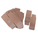 50pcs Vintage Kraft Paper Boxes Sweets Candy Cookies Brown Square Gift Boxes Wedding Party Supplies Love Heart Window