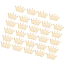 Pieces of 24 Unfinished Crown Shape Wooden Pieces DIY Craft Embellishments
