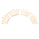 Pieces of 24 Unfinished Crown Shape Wooden Pieces DIY Craft Embellishments