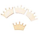 Pieces of 24 Unfinished Crown Shape Wooden Pieces DIY Craft Embellishments