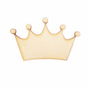 Pieces of 24 Unfinished Crown Shape Wooden Pieces DIY Craft Embellishments