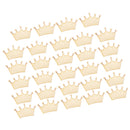 Pieces of 24 Unfinished Crown Shape Wooden Pieces DIY Craft Embellishments