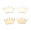 Pieces of 24 Unfinished Crown Shape Wooden Pieces DIY Craft Embellishments