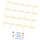 Pieces of 10 Graduation Cap GRAD Glasses Party Photo Booth Prop MDF DIY Craft