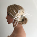Handmade Hair Clip Hair Accessory Crystal Pearl Wedding Bridal Prom Fascinator Mesh Net Face Veil Retro Feather Barrette
