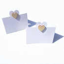 50 Pieces Country Wooden Love Heart Place Cards Table Name Number Place Cards Wedding Birthday Party Decoration Favors