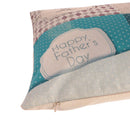 43x43cm Happy Father's Day Grids Dots Home Decorative Linen Cushion Waist Pillow Cover Sofa Bed Car Decor Square Throw Pillow Case