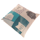 43x43cm Happy Father's Day Grids Dots Home Decorative Linen Cushion Waist Pillow Cover Sofa Bed Car Decor Square Throw Pillow Case