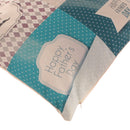 43x43cm Happy Father's Day Grids Dots Home Decorative Linen Cushion Waist Pillow Cover Sofa Bed Car Decor Square Throw Pillow Case