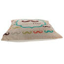 Happy Father's Day Lovely Mustache Pattern Throw Pillow Cushion Cover Pillowcase Home Sofa Decoration Daddy Birthday Present