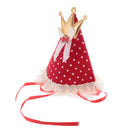 Delicate Kid Baby Birthday Party Crown Bow Cone Party Hat Headwear Costume