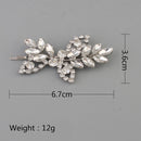 Fashion Womens Cute Lovely Leaves Silver Metal Hairpin Hair Clip