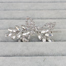 Fashion Womens Cute Lovely Leaves Silver Metal Hairpin Hair Clip
