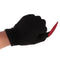 Scary Woman Witch Gloves w/ Long Red Glitter Fingernails Halloween Costume