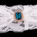 2pcs Wedding Bridal Lace Crystal Leg Garter Thigh Ring for Wedding Party