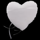 Wedding Party Lace Embroidery Flower Ribbon Ring Pillow Ring Bearer Cushion