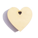 Pack of 25 Unfinished Heart Style Wooden Pieces Shapes DIY Craft Embellishments