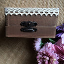 Square Wooden Ring Box Ring Holder with Birdcage Wedding Party Ring Bearer Gift Box