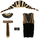 Men Ancient Egyptian King Ruler Tut Pharaoh Costume Halloween Dress Up