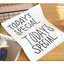 TODAY'S SPECIAL Cotton Durable Table Mats Placemat Backdrop Home Decor White