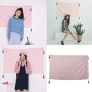Have a Nice Day Cotton Hanging Wall Tapestry w/ Tassels Home Decor Photo Prop 120x70cm
