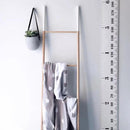 Kids Baby Rule Roll-Up Growth Height Chart Home Wall Hanging Decor White