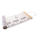 Kids Baby Rule Roll-Up Growth Height Chart Home Wall Hanging Decor White