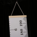 Kids Baby Rule Roll-Up Growth Height Chart Home Wall Hanging Decor White