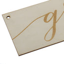 2pcs Romantic Rustic Bride Groom Wood Wedding Ceremony Chair Hanging Sign Plaques Set Picture Photo Props