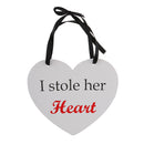 Funny Saying Heart Photo Props for Bride Groom Wedding Hanging Paper Plaque Party DÃ©cor