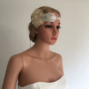 Woman Lady Flapper Feather Headband 1920s Great Gatsby Fascinator Hair Decor