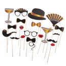 Pack of 20 Photo Booth Props Photobooth Wedding Bridal Shower Beach Party Decor