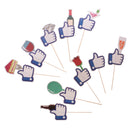 Pack of 10 Thumb ''Like'' Photo Booth Props for Wedding Birthday Party Decoration