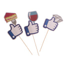 Pack of 10 Thumb ''Like'' Photo Booth Props for Wedding Birthday Party Decoration