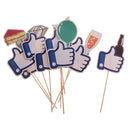 Pack of 10 Thumb ''Like'' Photo Booth Props for Wedding Birthday Party Decoration