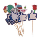 Pack of 10 Thumb ''Like'' Photo Booth Props for Wedding Birthday Party Decoration
