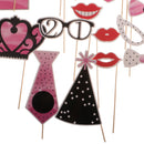 21th Birthday Photo Booth Props DIY Kit Party Hen Photography Decor Supplies