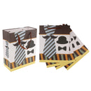 5pcs Paper Mustache Necktie Gift Bags Handle Party Bags Event Party Favors