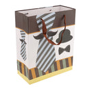 5pcs Paper Mustache Necktie Gift Bags Handle Party Bags Event Party Favors