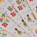 5pcs Happy Birthday Paper Handle Gift Bags Party Bags Baby Shower Favors