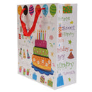 5pcs Happy Birthday Paper Handle Gift Bags Party Bags Baby Shower Favors