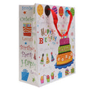 5pcs Happy Birthday Paper Handle Gift Bags Party Bags Baby Shower Favors