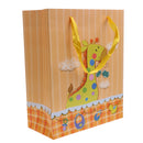 5pcs Cartoon Giraffe Party Paper Gift Bags Christmas Baby Shower Birthday Favors Recyclable Loot Shopping Bags