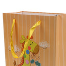 5pcs Cartoon Giraffe Party Paper Gift Bags Christmas Baby Shower Birthday Favors Recyclable Loot Shopping Bags