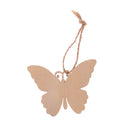 10x Butterfly MDF Wooden Shape Craft Embellishments Scrapbooking with String